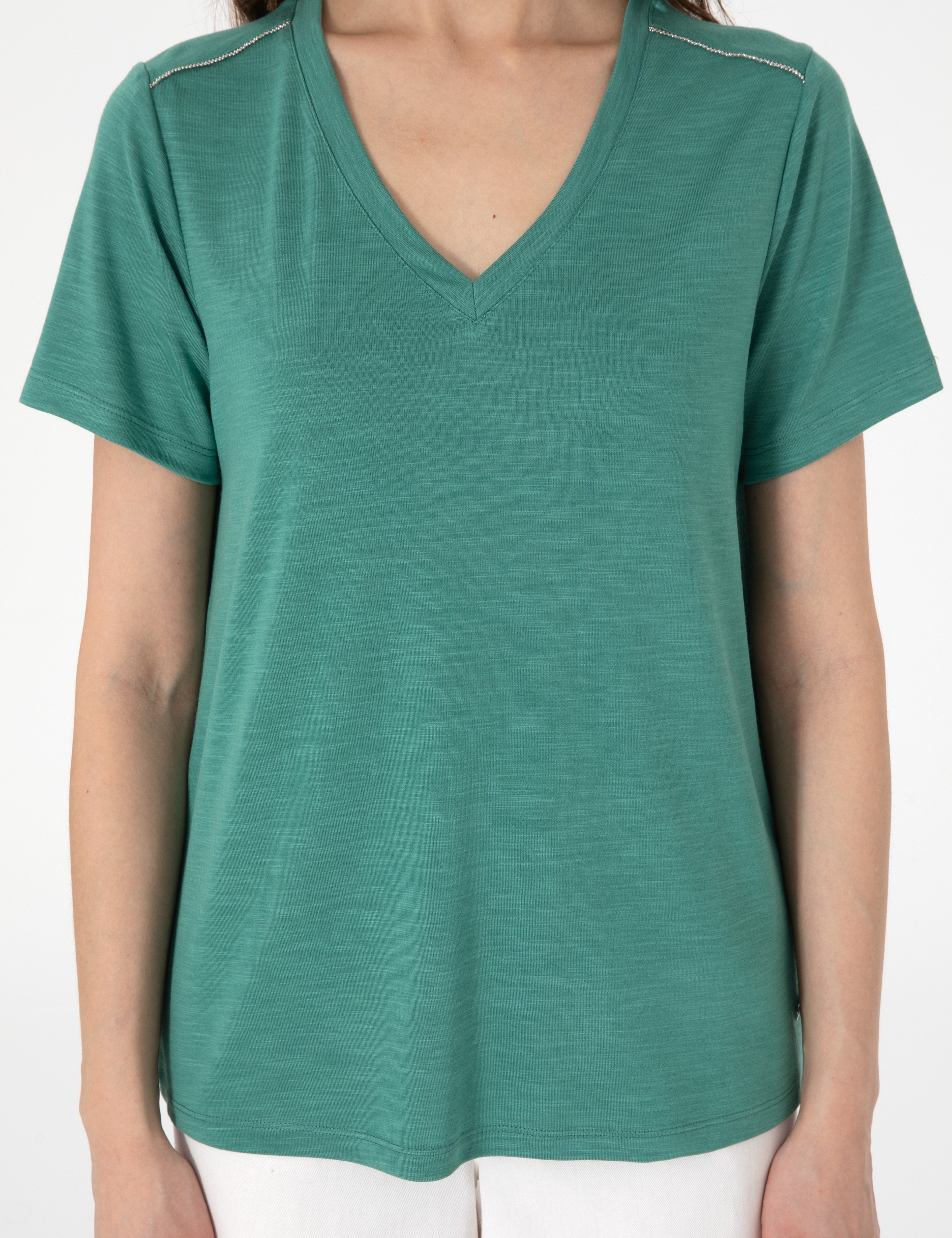 Yeşil Regular Fit Tişört