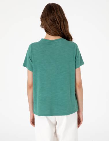 Yeşil Regular Fit Tişört