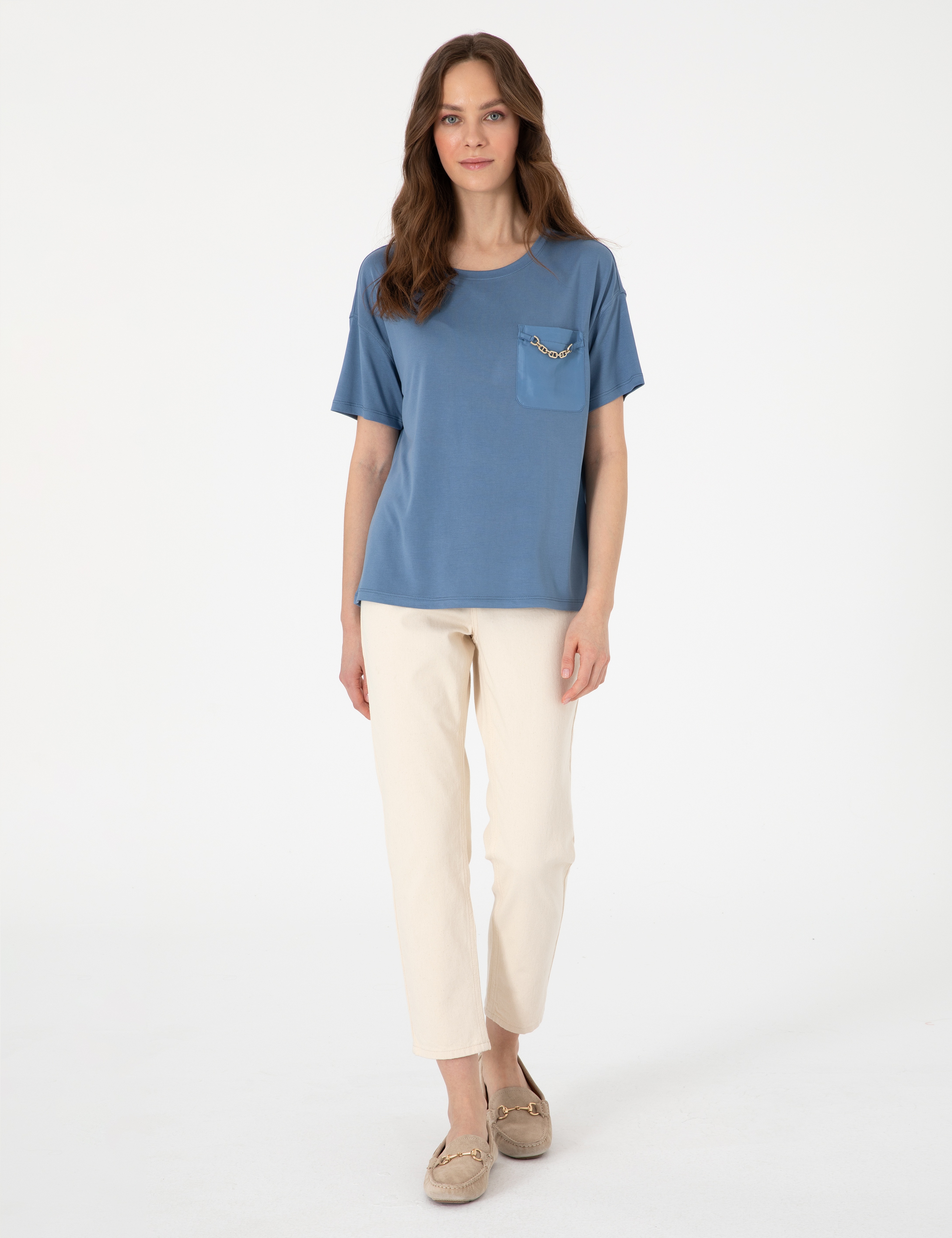İndigo Comfort Fit Tişört - Image 4