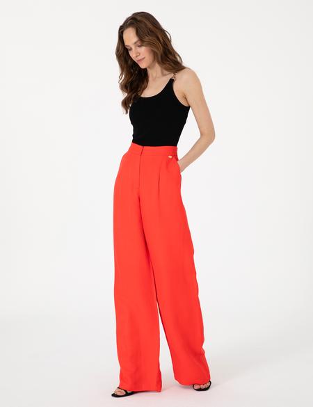 Nar Çiçeği Kumaş Pantolon - 50289370005