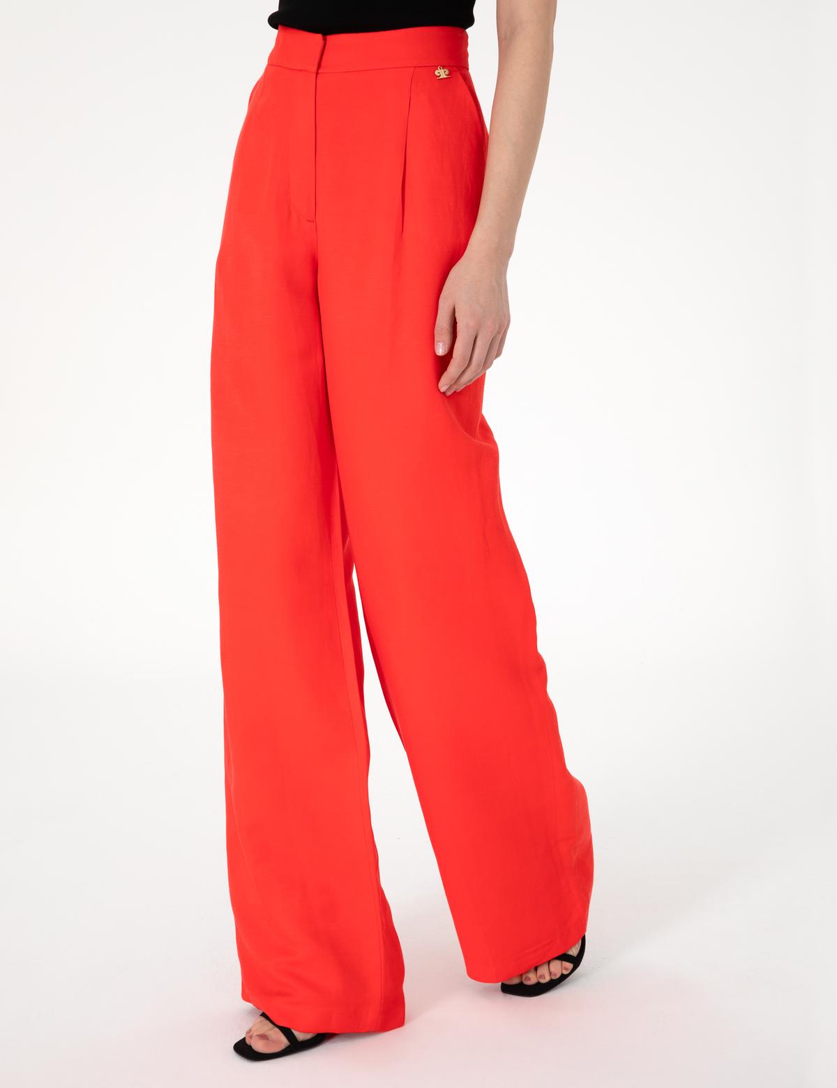 Nar Çiçeği Kumaş Pantolon - 50289370005