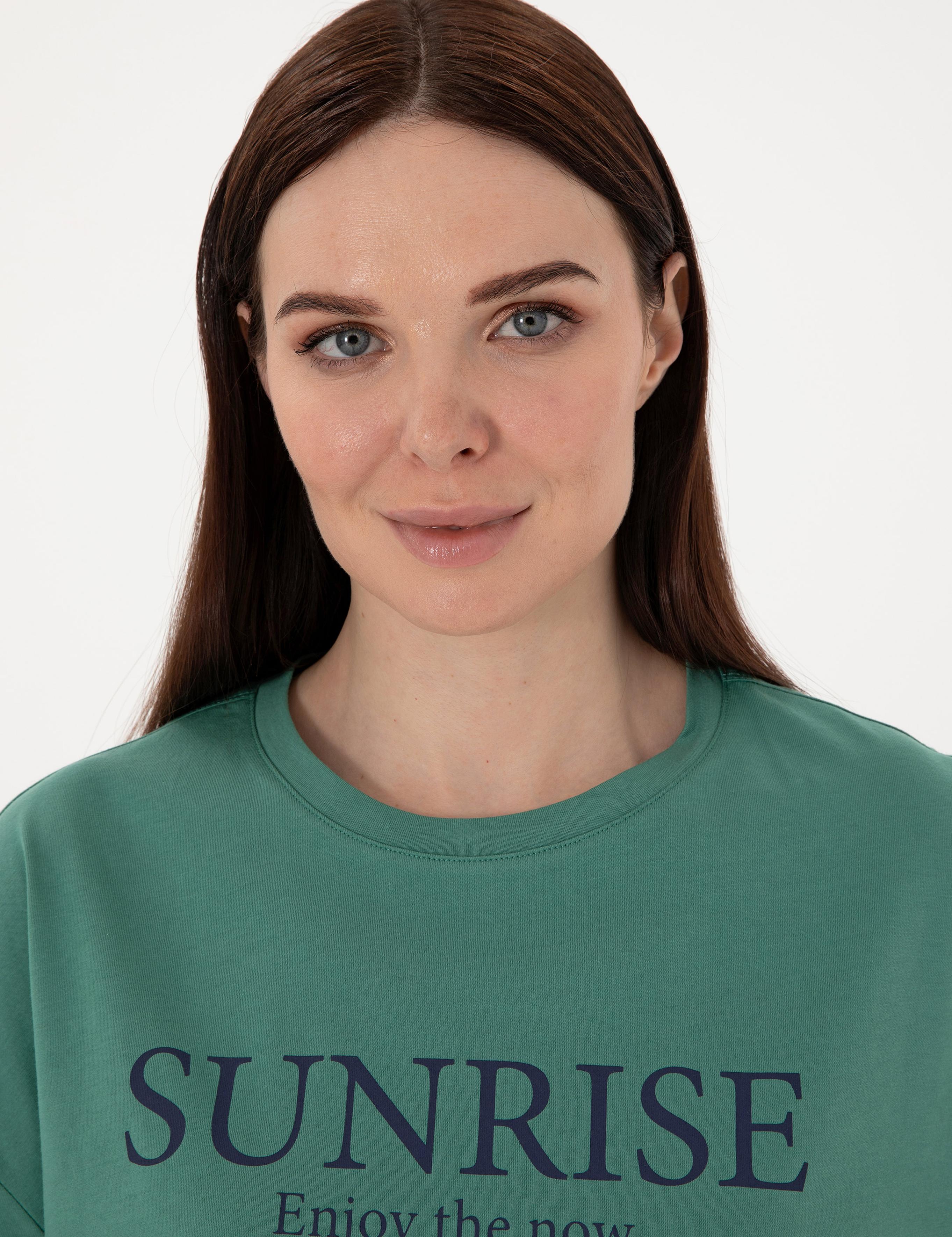 Yeşil Regular Fit Tişört