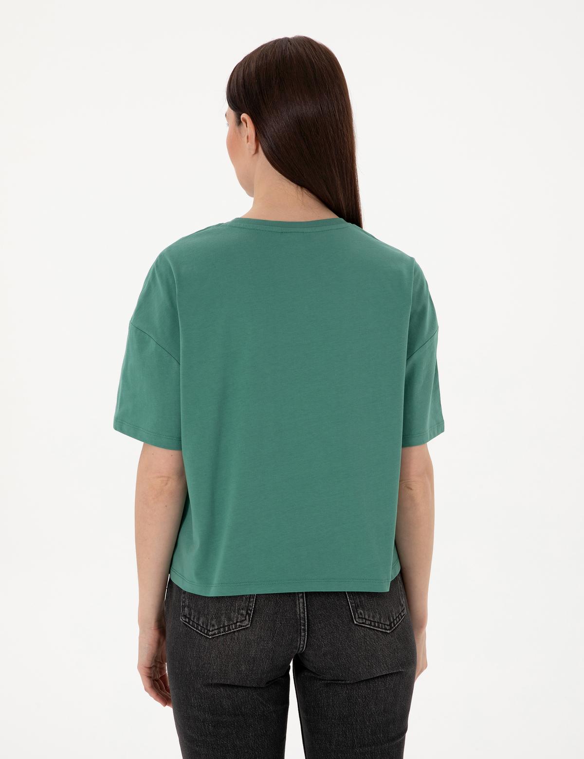 Yeşil Regular Fit Tişört - 50305748037