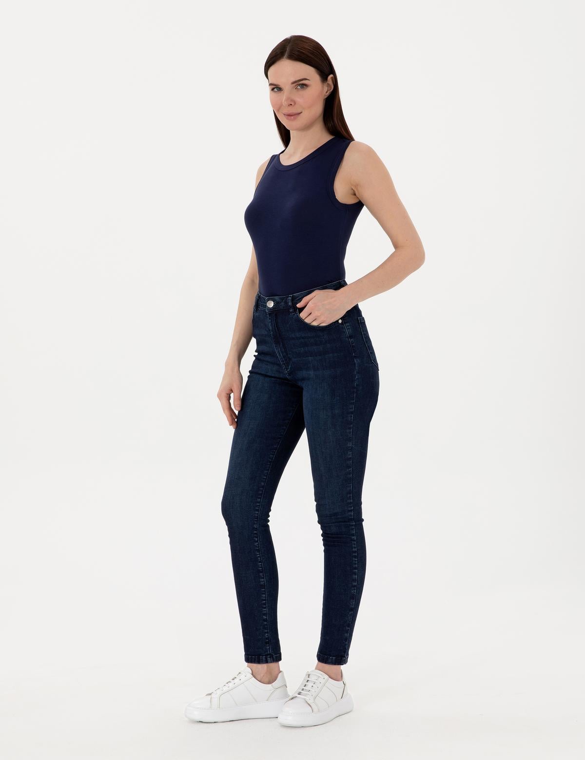 Lacivert Ex. Slim Fit Tişört - 50305783031