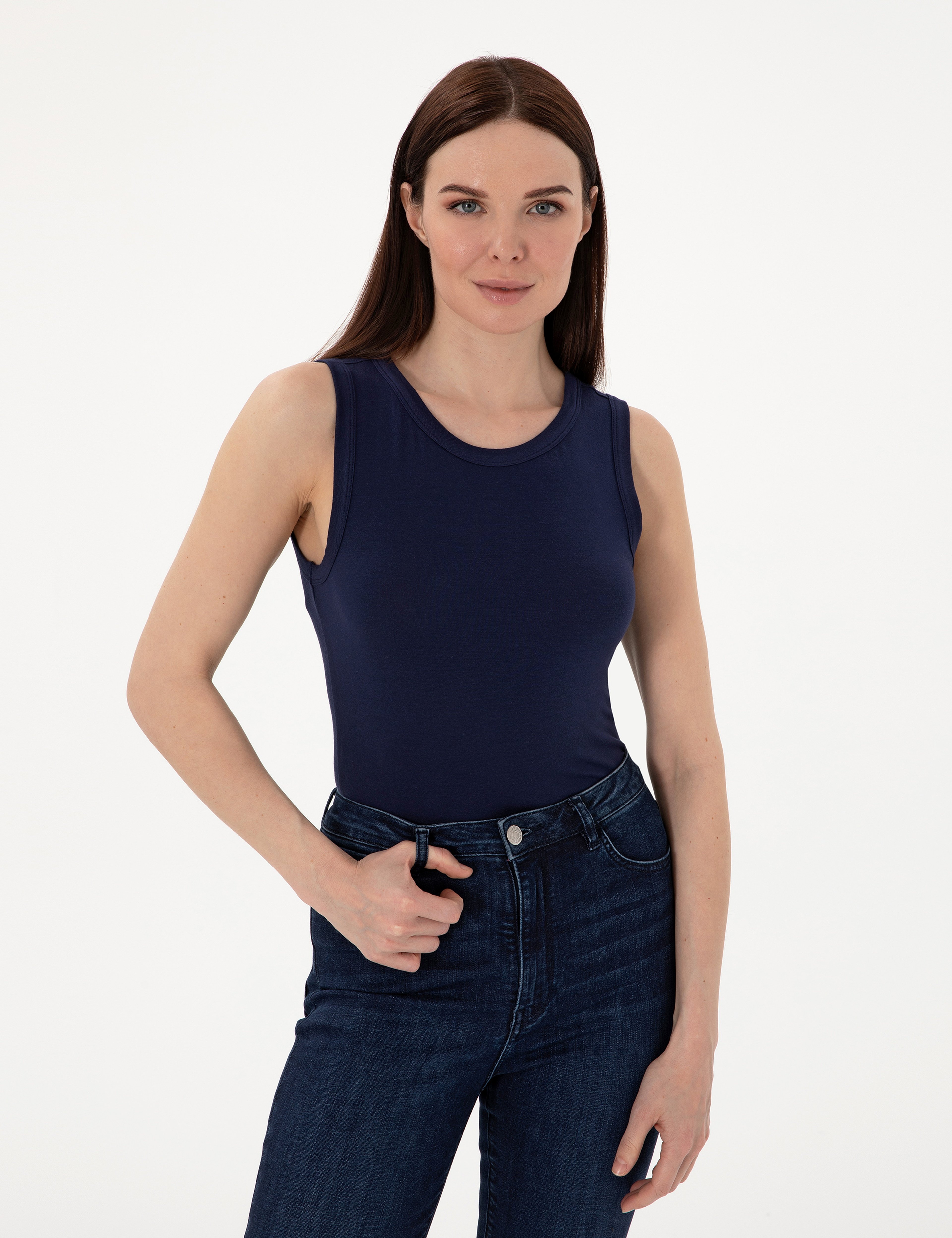 Lacivert Extra Slim Fit Tişört