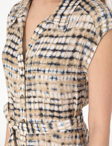 Bej Regular Fit Dokuma Elbise - 50306975004