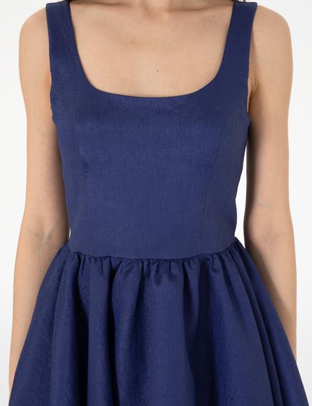 İndigo Dokuma Elbise - 50309407012