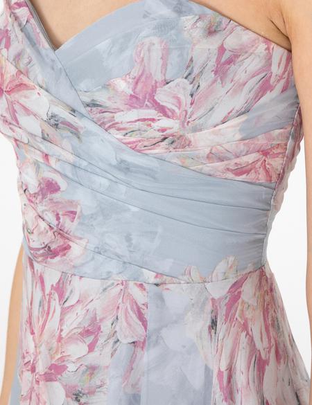 Gri Regular Fit Desenli Elbise - 50309397003