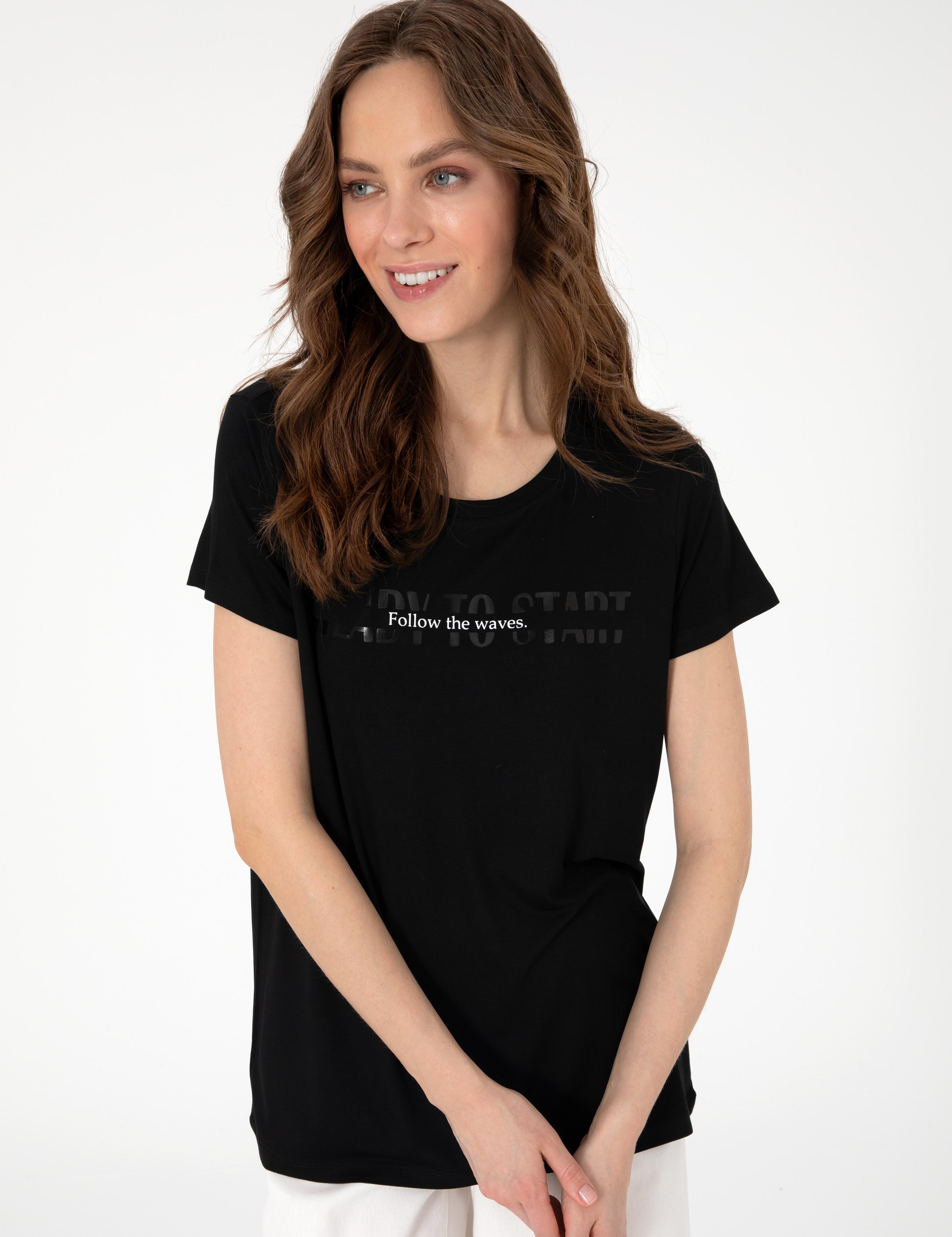 Siyah Regular Fit Tişört