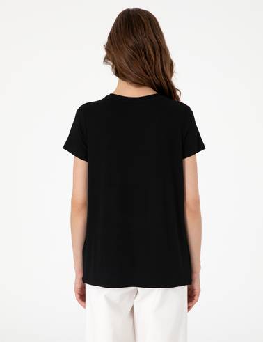 Siyah Regular Fit Tişört