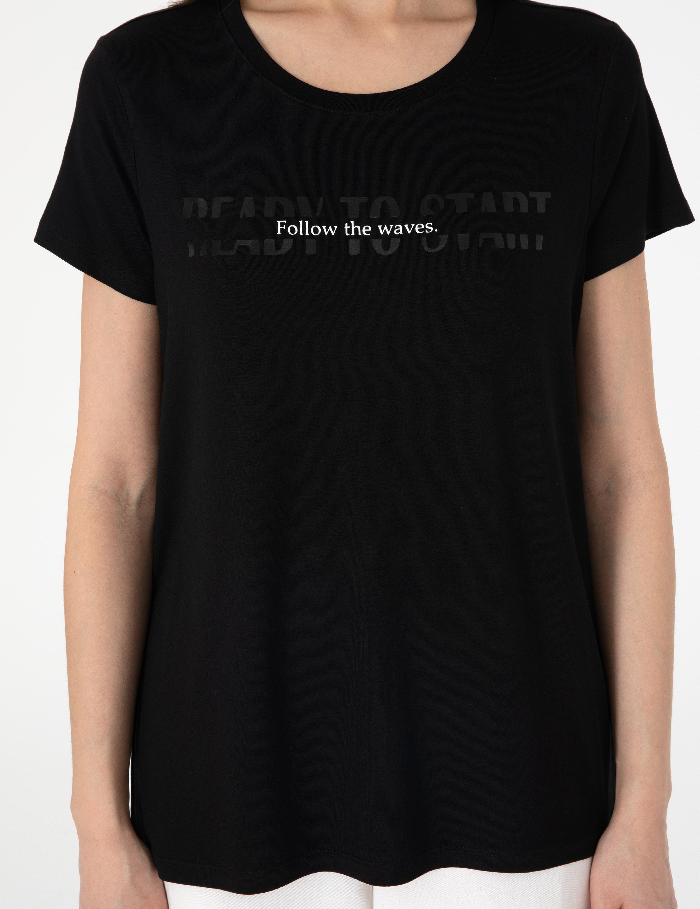 Siyah Regular Fit Tişört