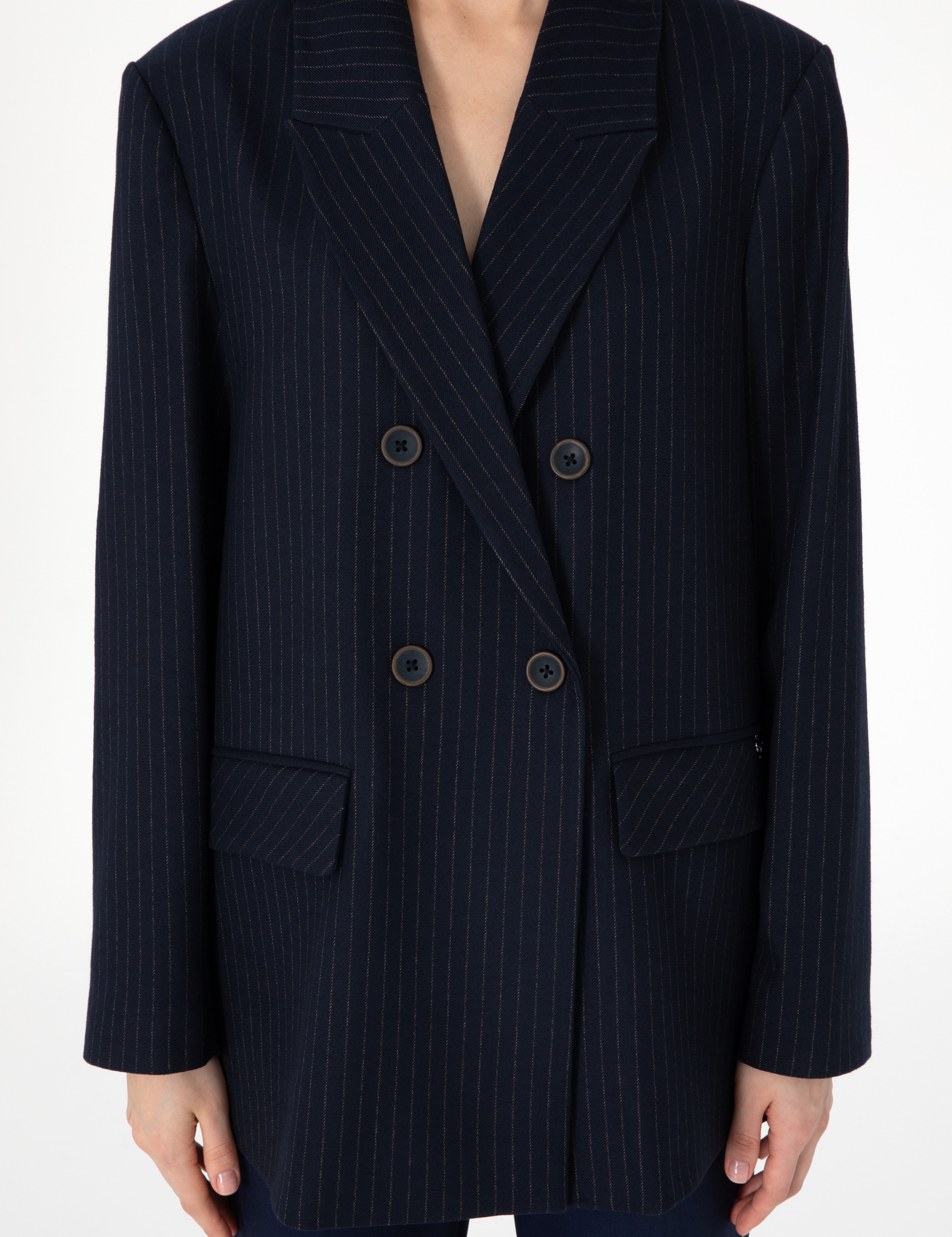 Lacivert Comfort Fit Ceket - Image 7