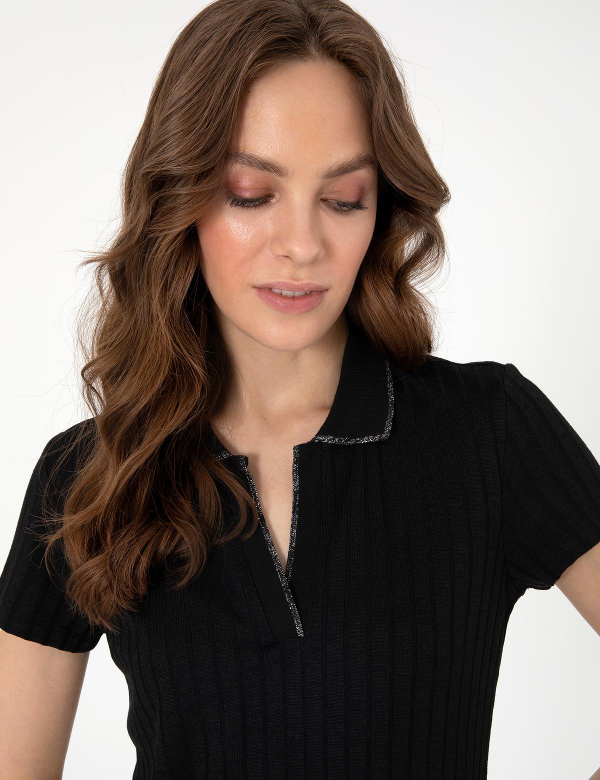 Siyah Slim Fit Basic Tişört - 50306039012