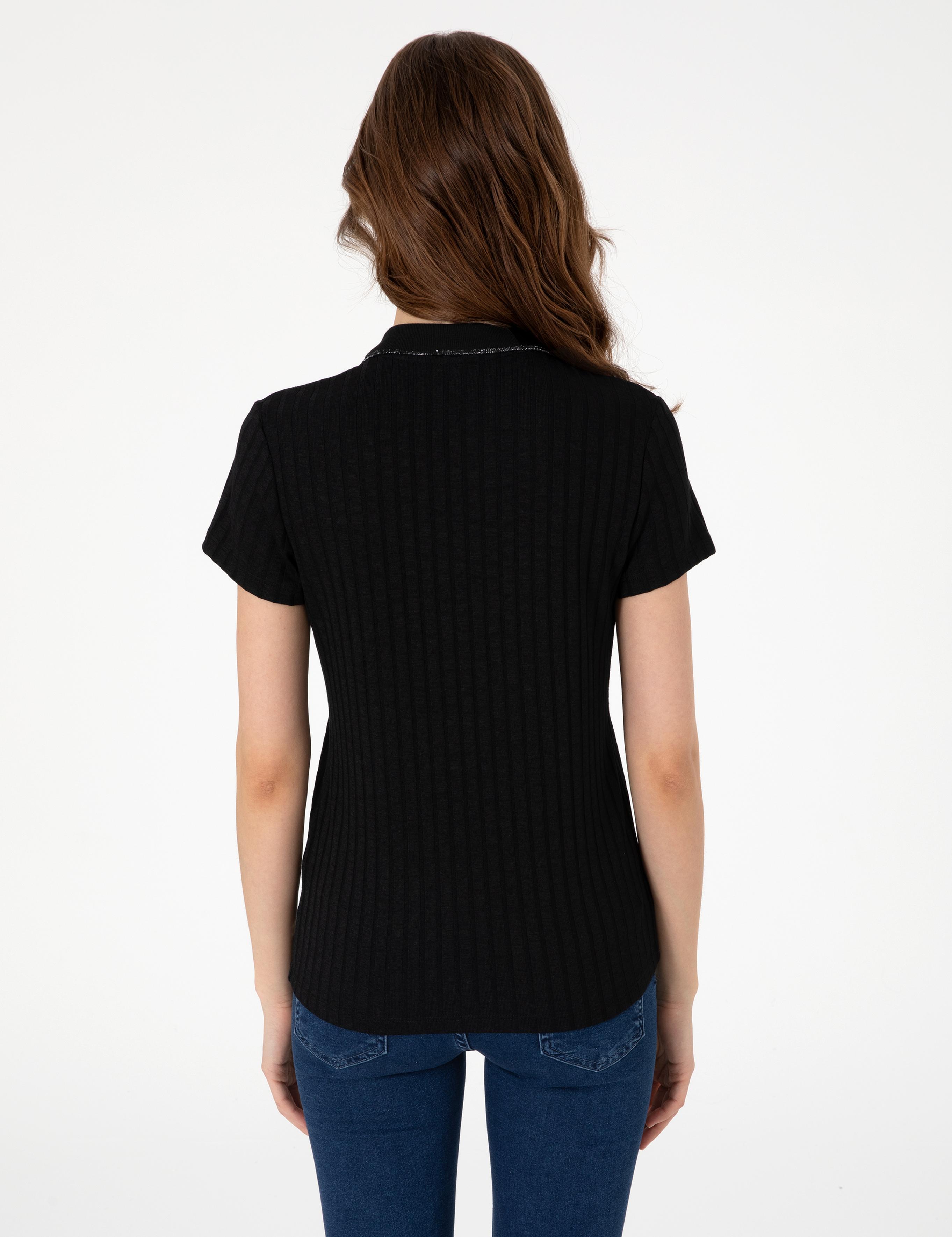 Siyah Slim Fit Basic Tişört