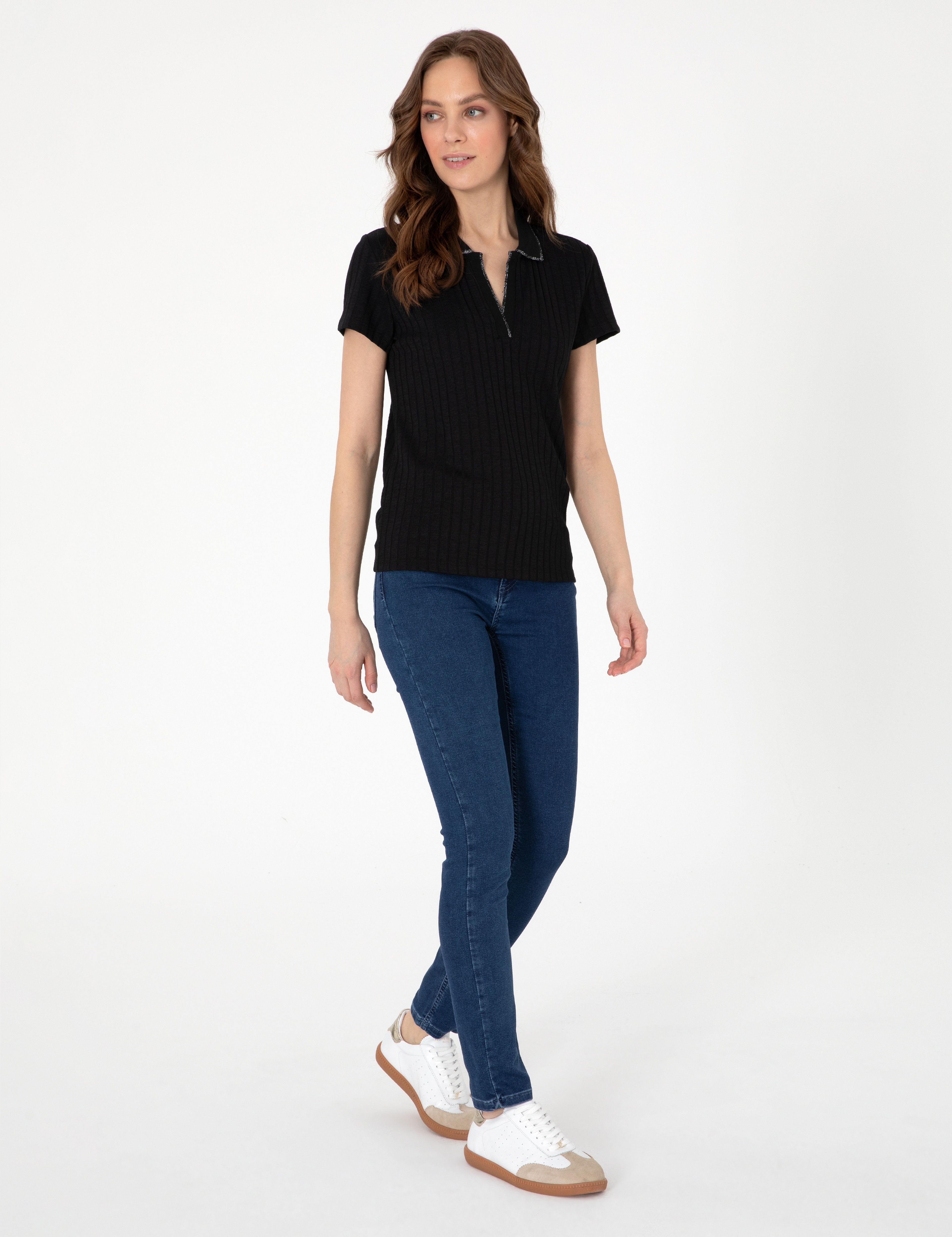 Siyah Slim Fit Basic Tişört