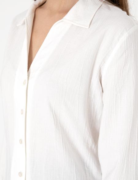 Beyaz Slim Fit Uzun Kollu Gömlek - 50301101003