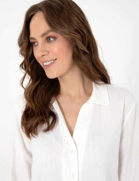 Beyaz Slim Fit Uzun Kollu Gömlek - 50301101003