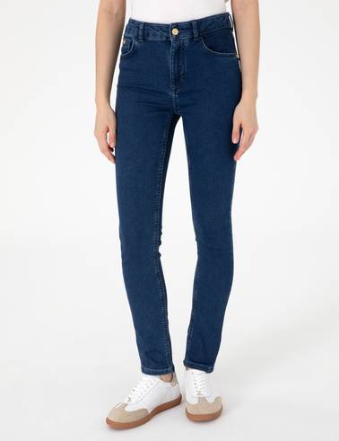 Lacivert Jean Pantolon