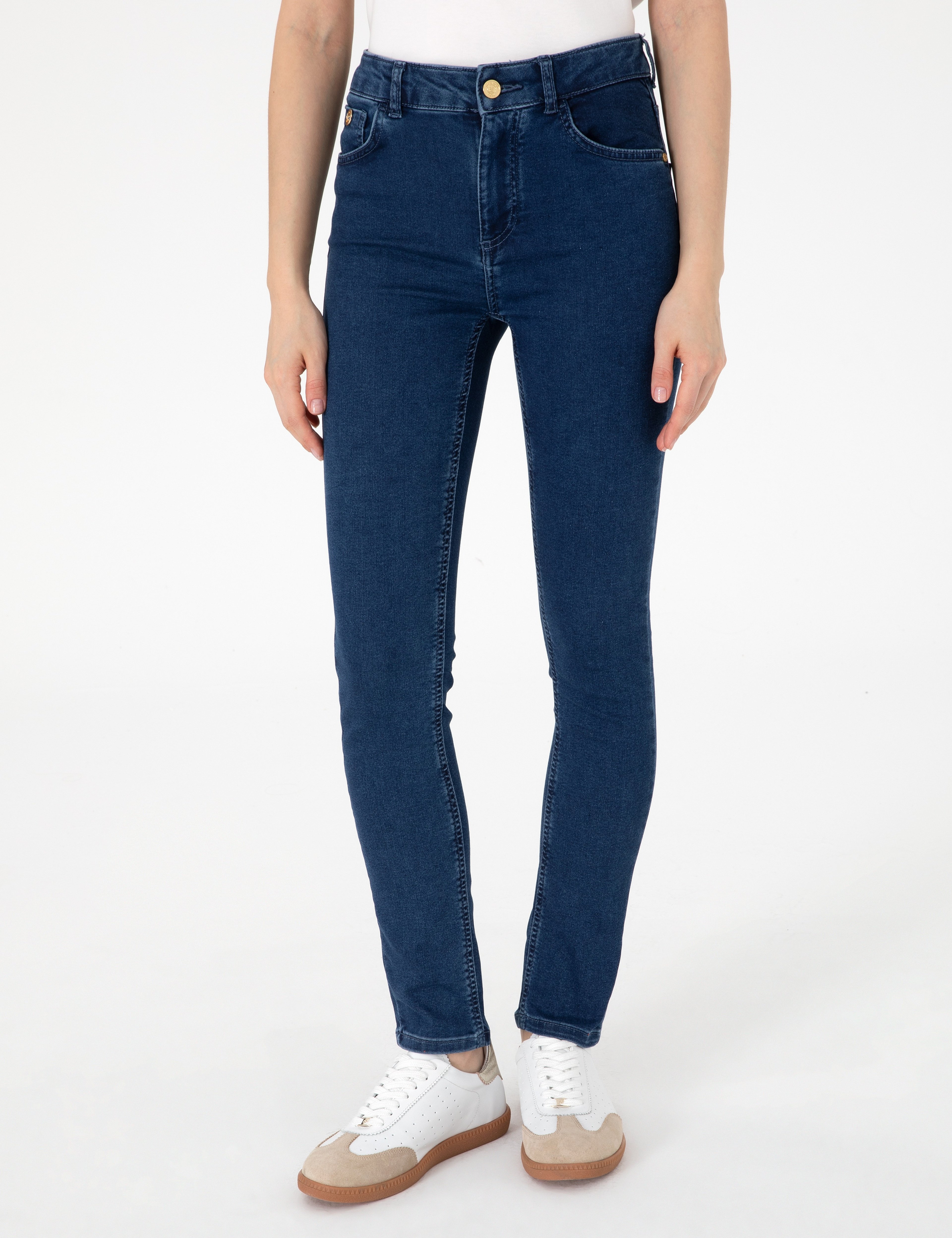 Lacivert Jean Pantolon - Image 2