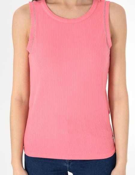 Pembe Ex. Slim Fit Örme Bluz - 50301485072