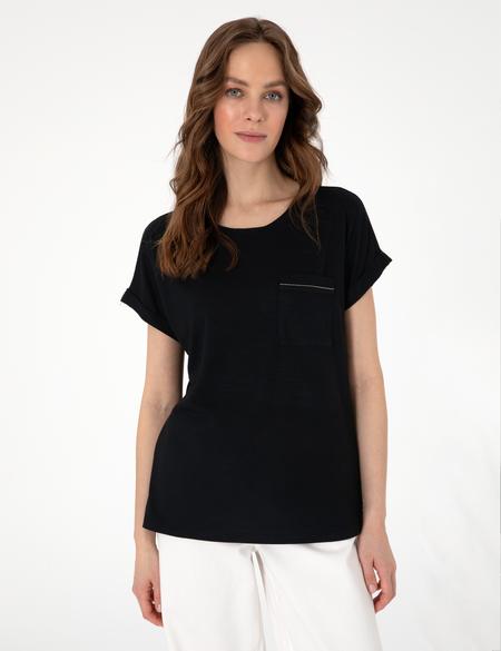 Siyah Regular Fit Tişört - 50301440032