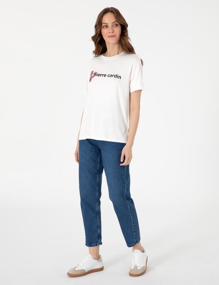 Beyaz Comfort Fit Tişört - 50301466006