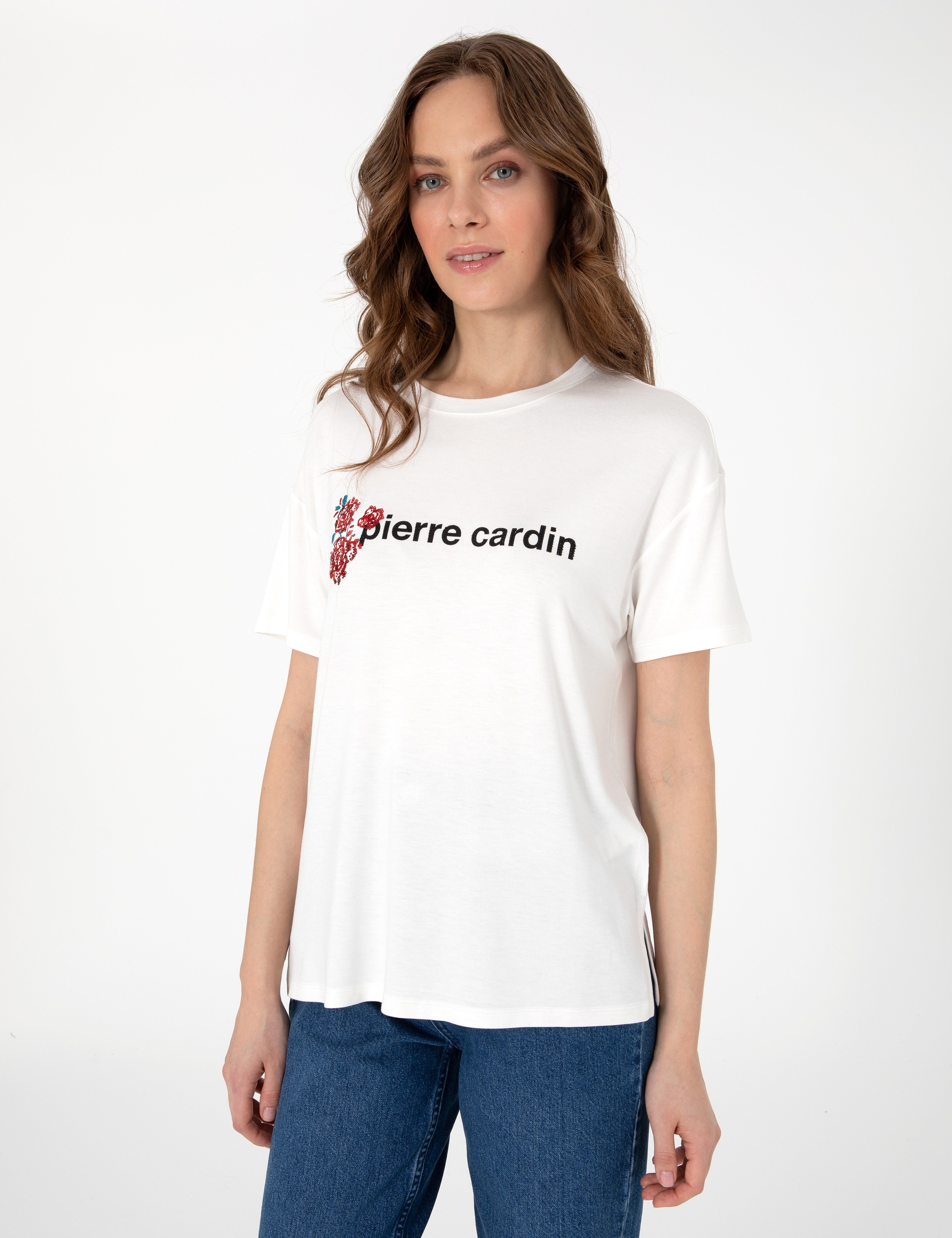 Beyaz Comfort Fit Tişört