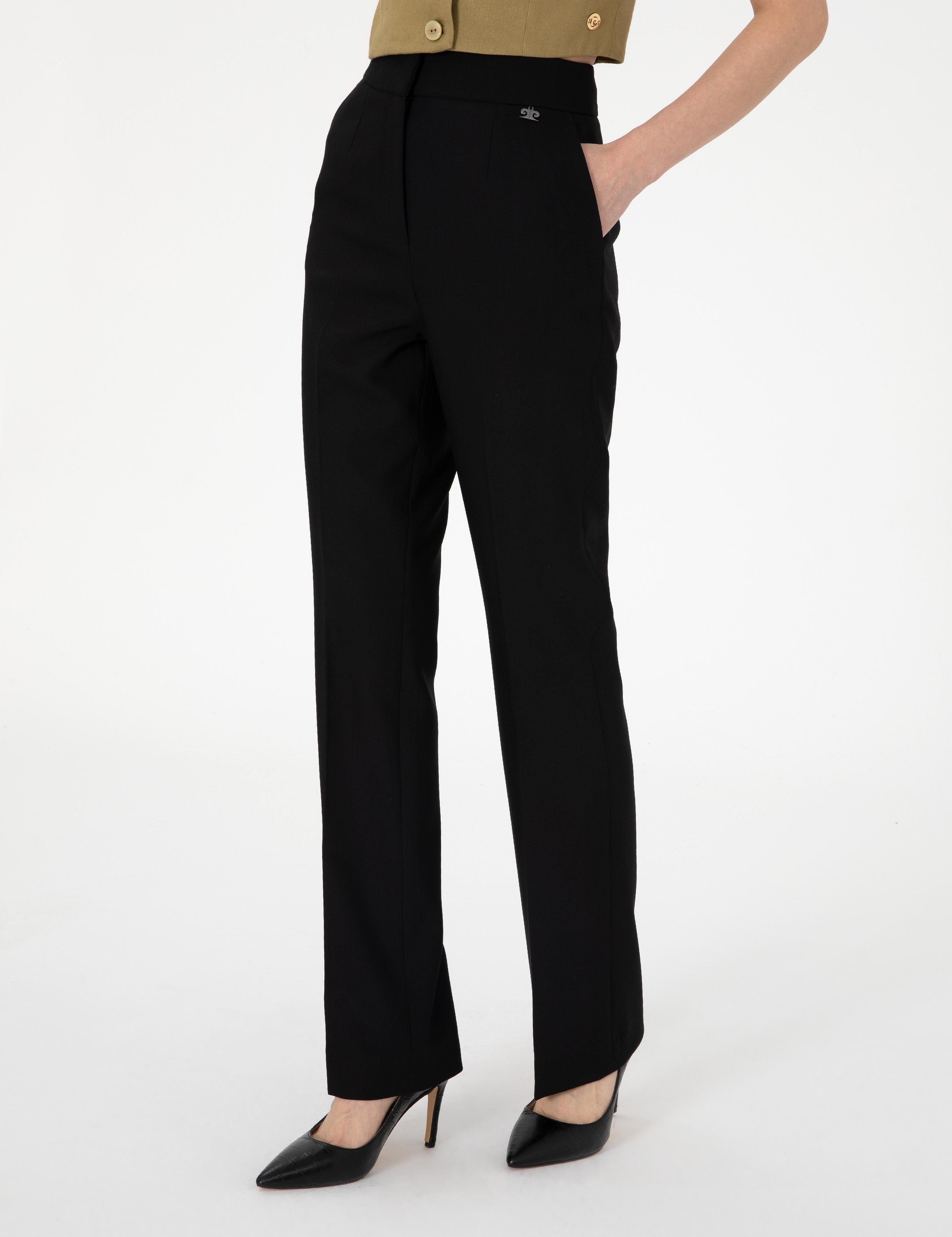 Siyah Kumaş Pantolon