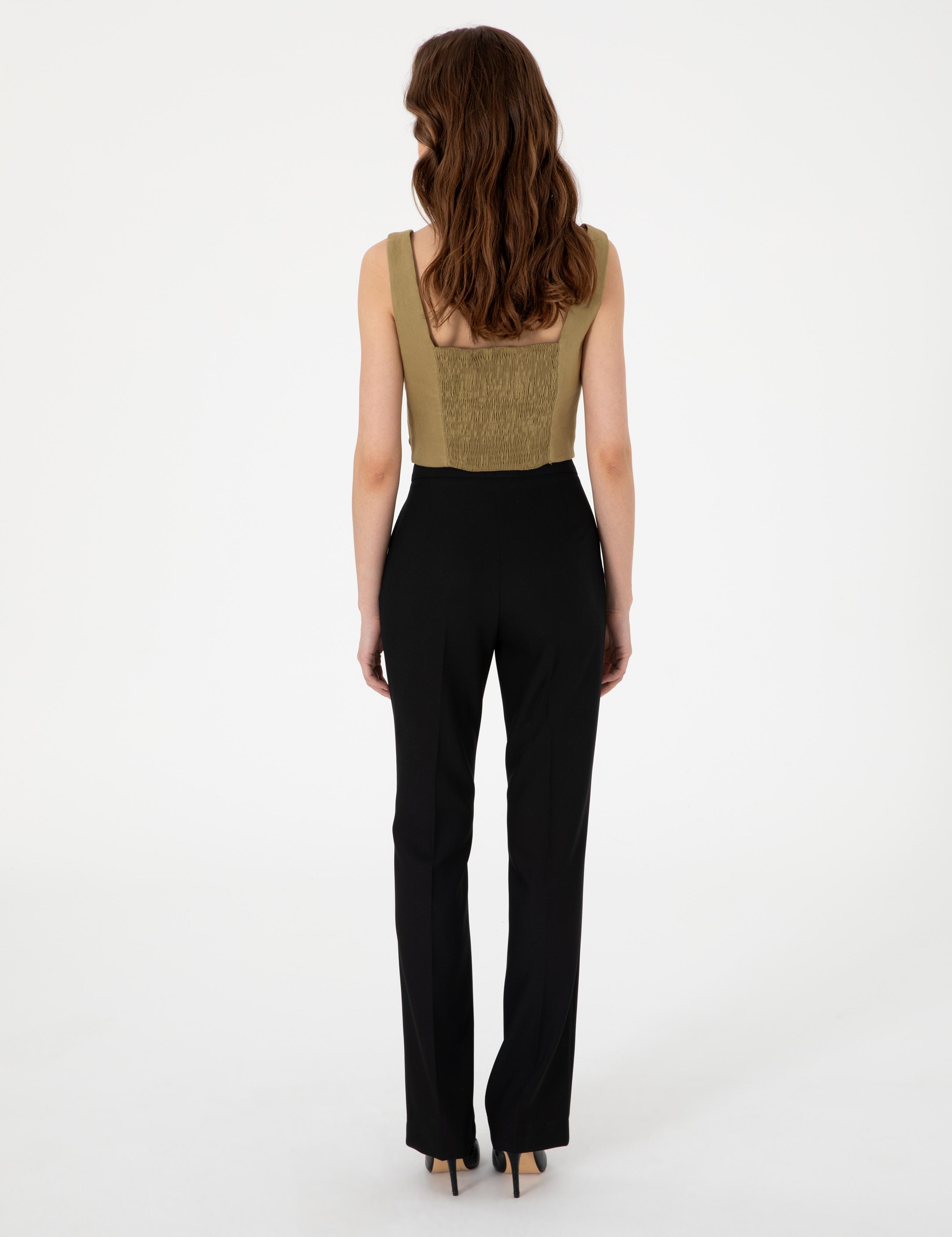 Siyah Kumaş Pantolon