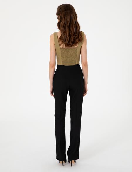 Siyah Kumaş Pantolon - 50300025007