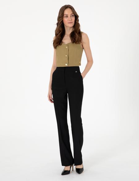 Siyah Kumaş Pantolon - 50300025007