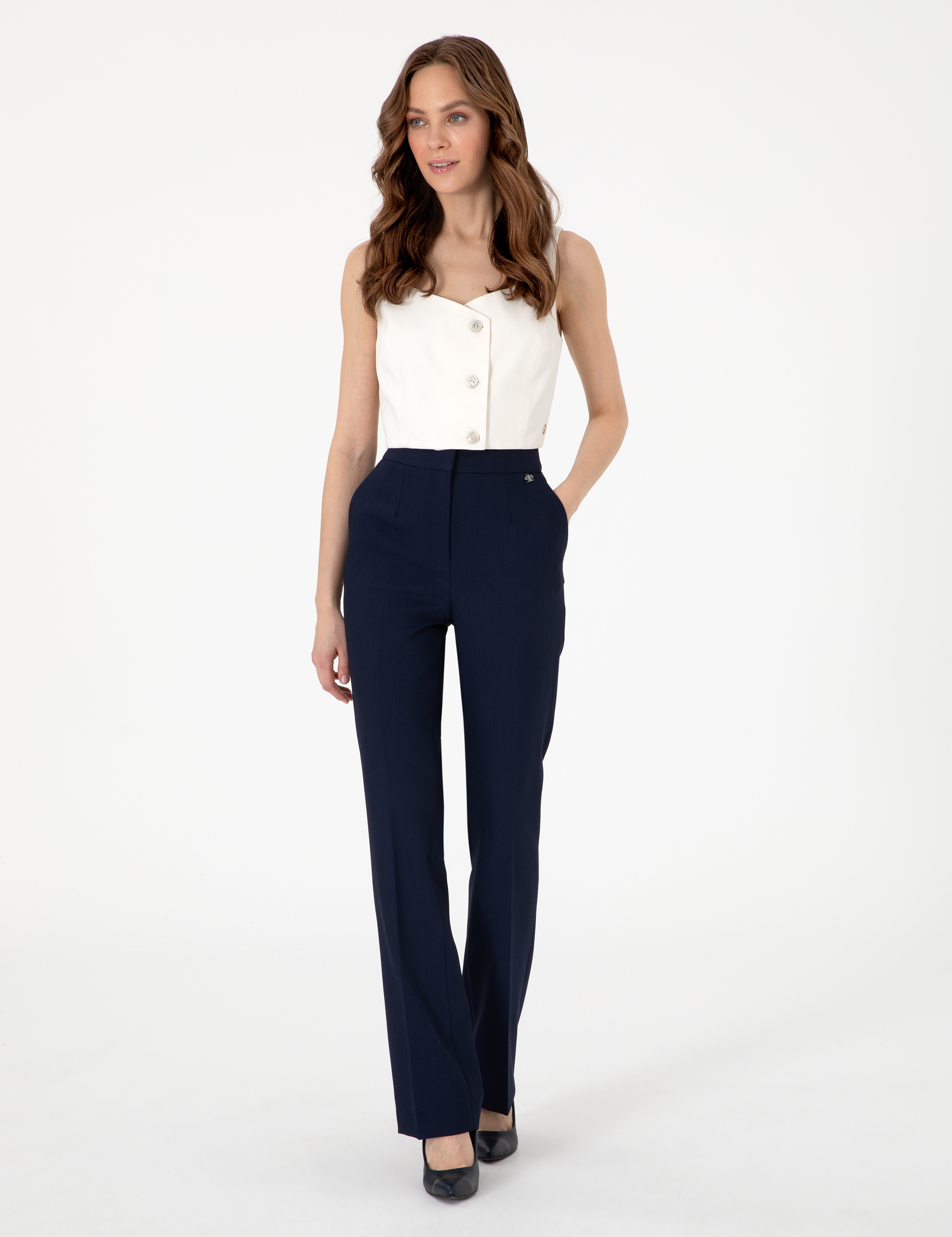 Lacivert Kumaş Pantolon - Image 3