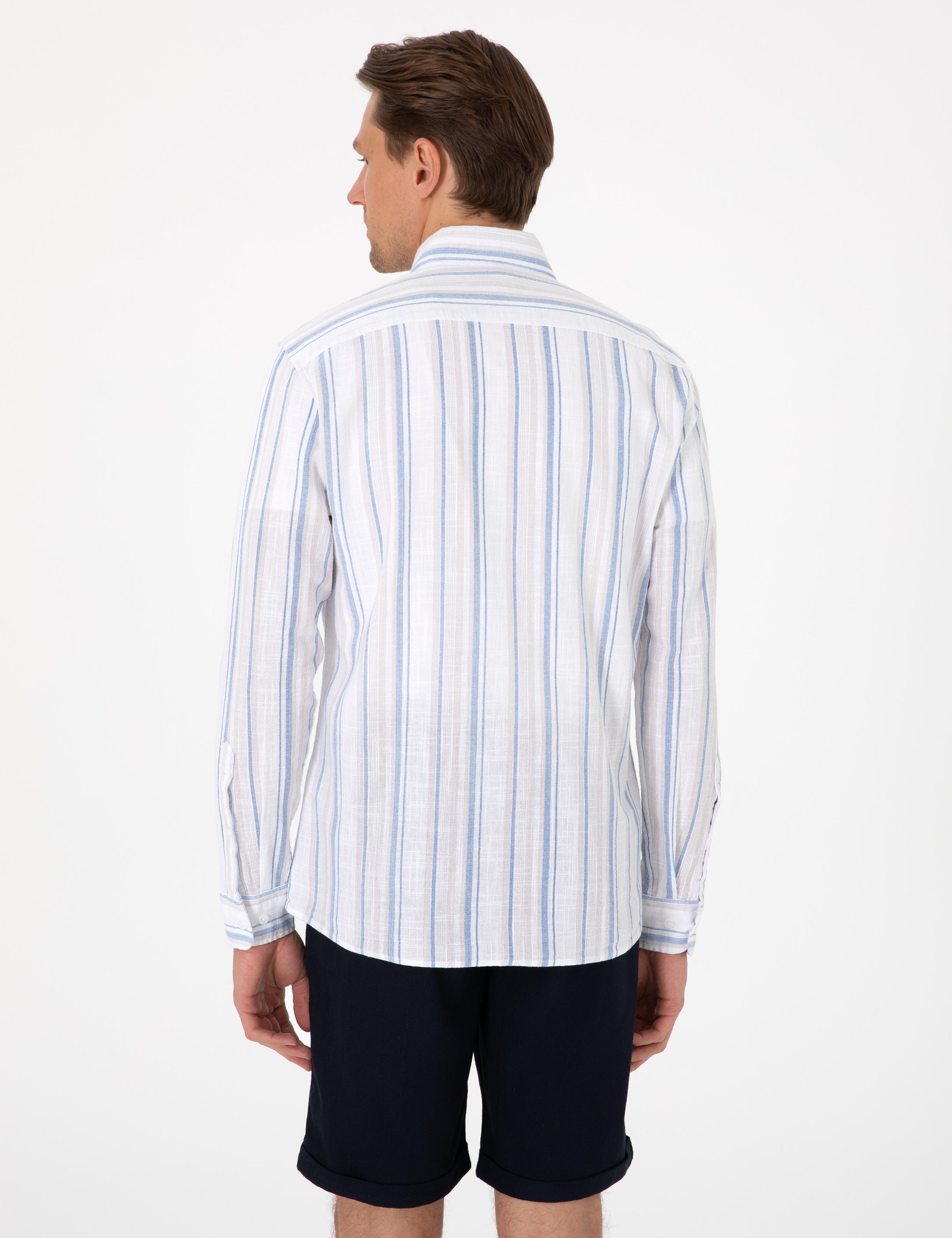 Mavi Regular Fit Uzun Kollu Gömlek