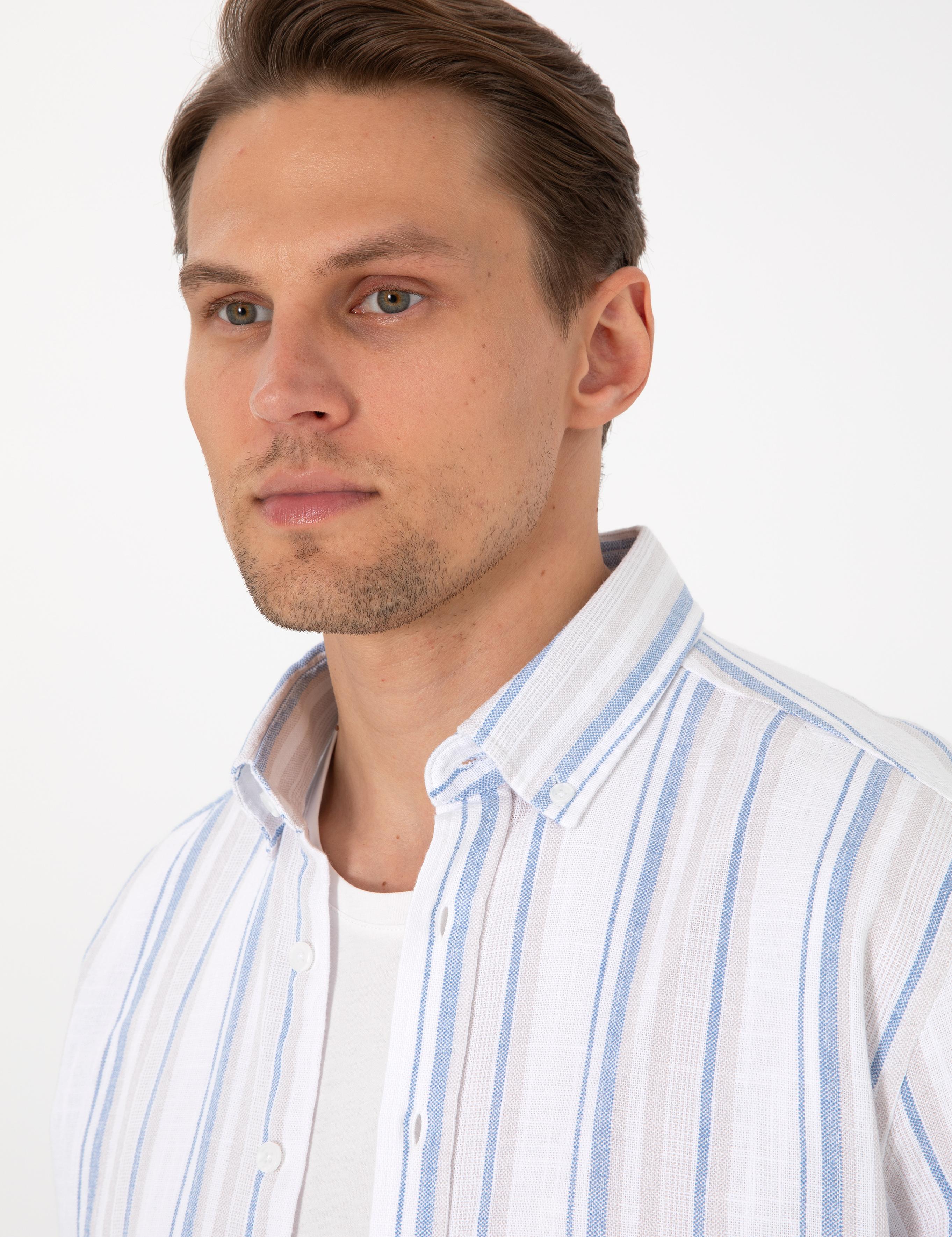 Mavi Regular Fit Uzun Kollu Gömlek