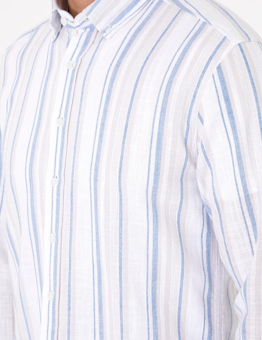 Mavi Regular Fit Uzun Kollu Gömlek