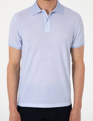 Açık Mavi Slim Fit Tişört