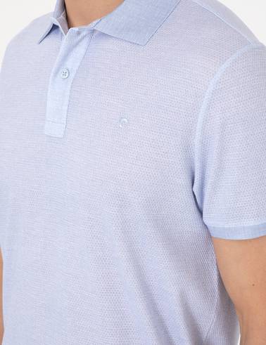 Açık Mavi Slim Fit Tişört