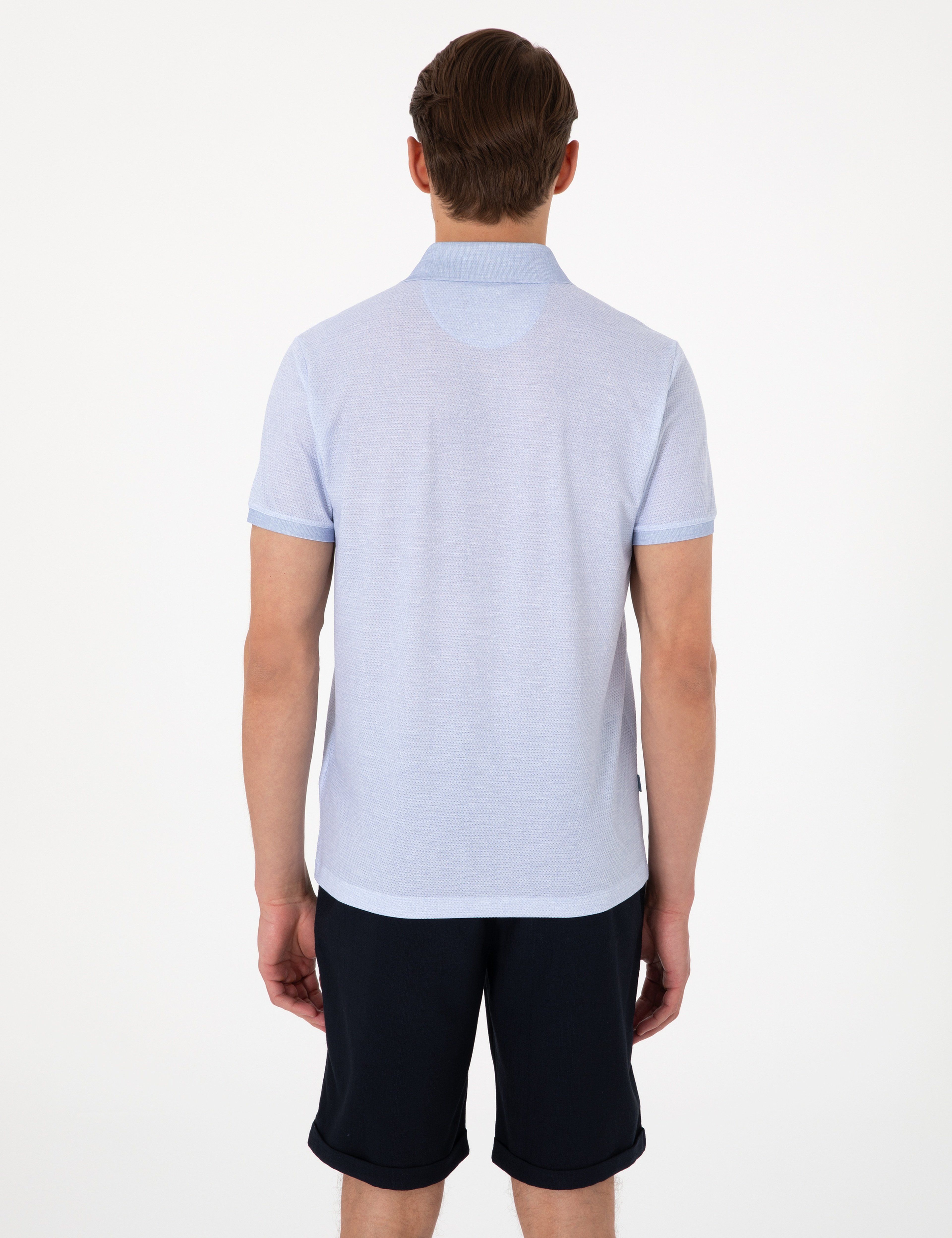 Açık Mavi Slim Fit Tişört
