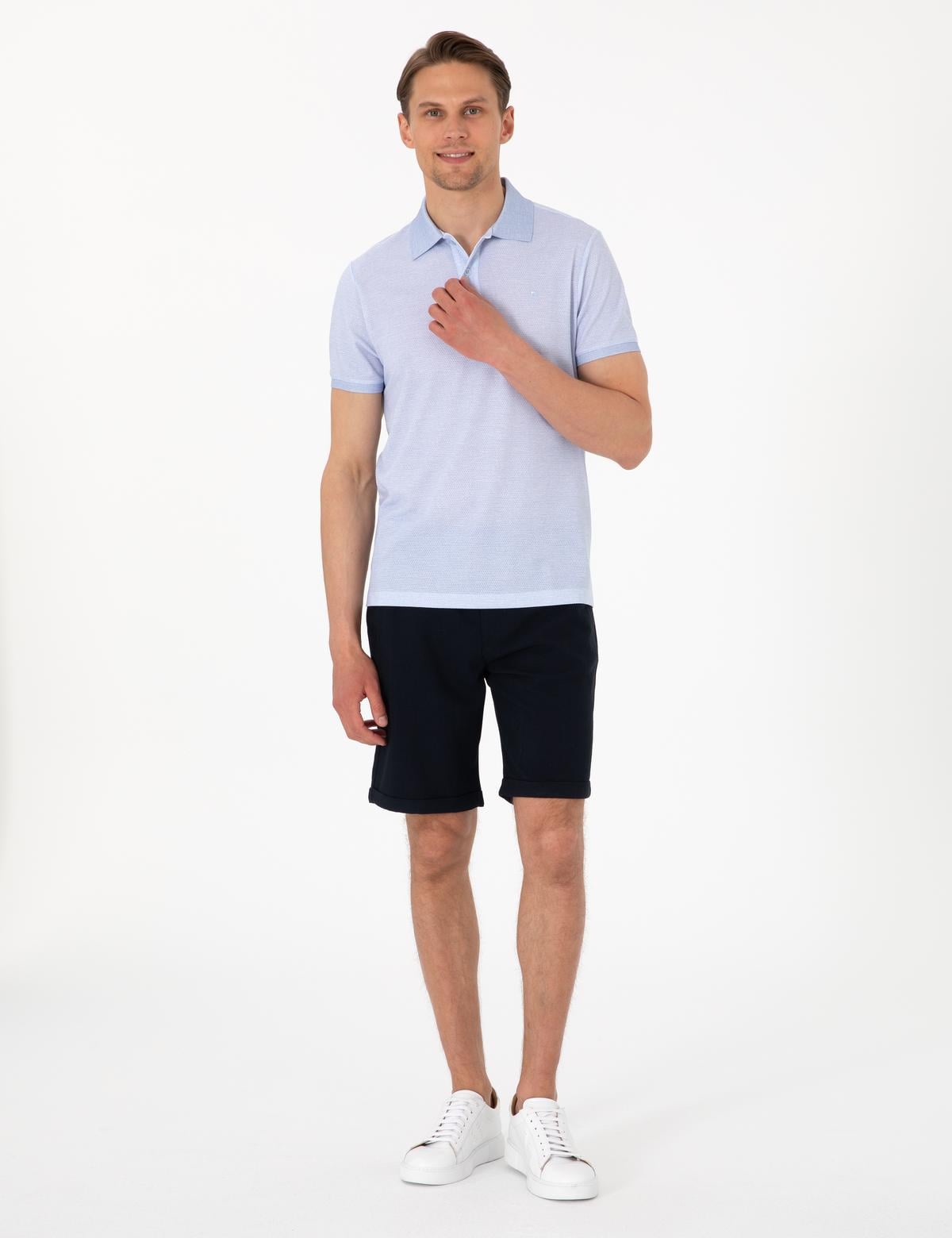 Açık Mavi Slim Fit Tişört - 50306060014