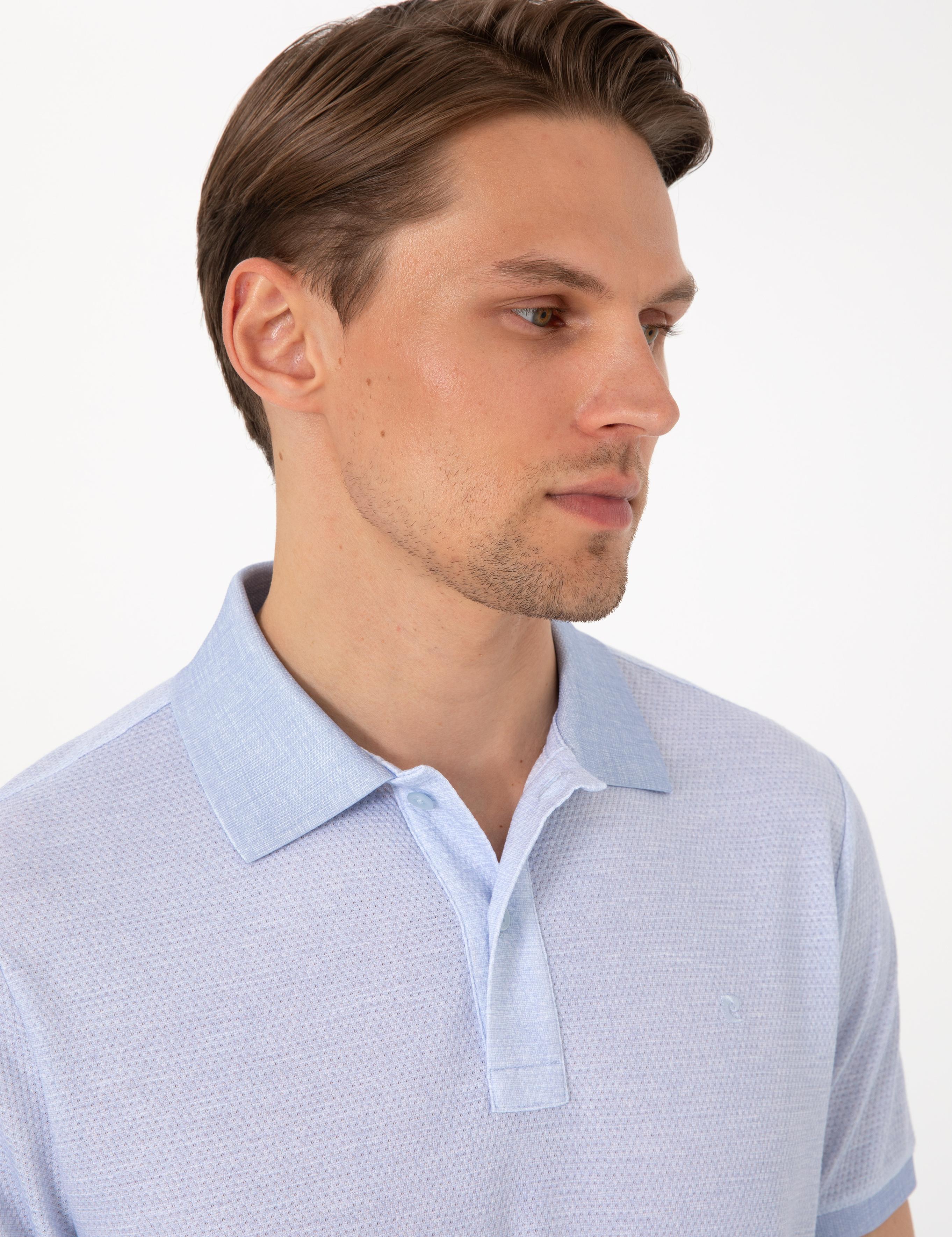 Açık Mavi Slim Fit Tişört