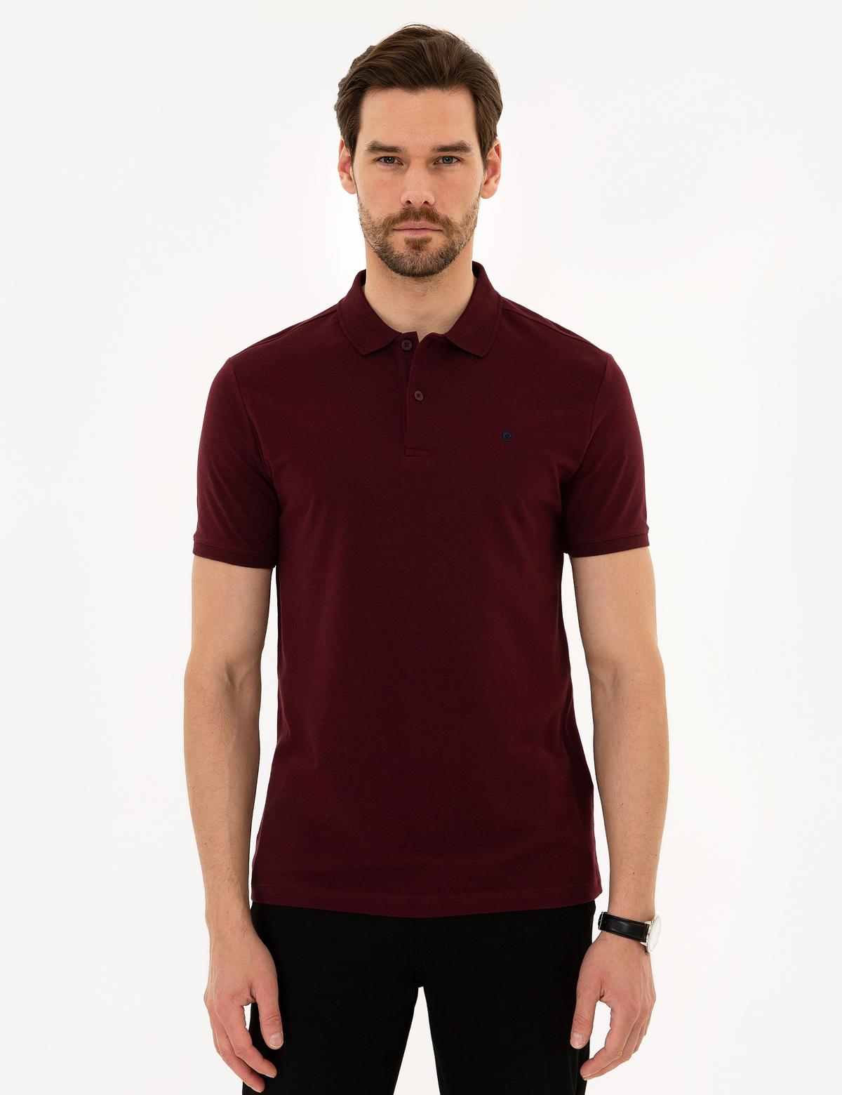 Bordo Slim Fit Basic Polo Yaka T-Shirt - 50225515033