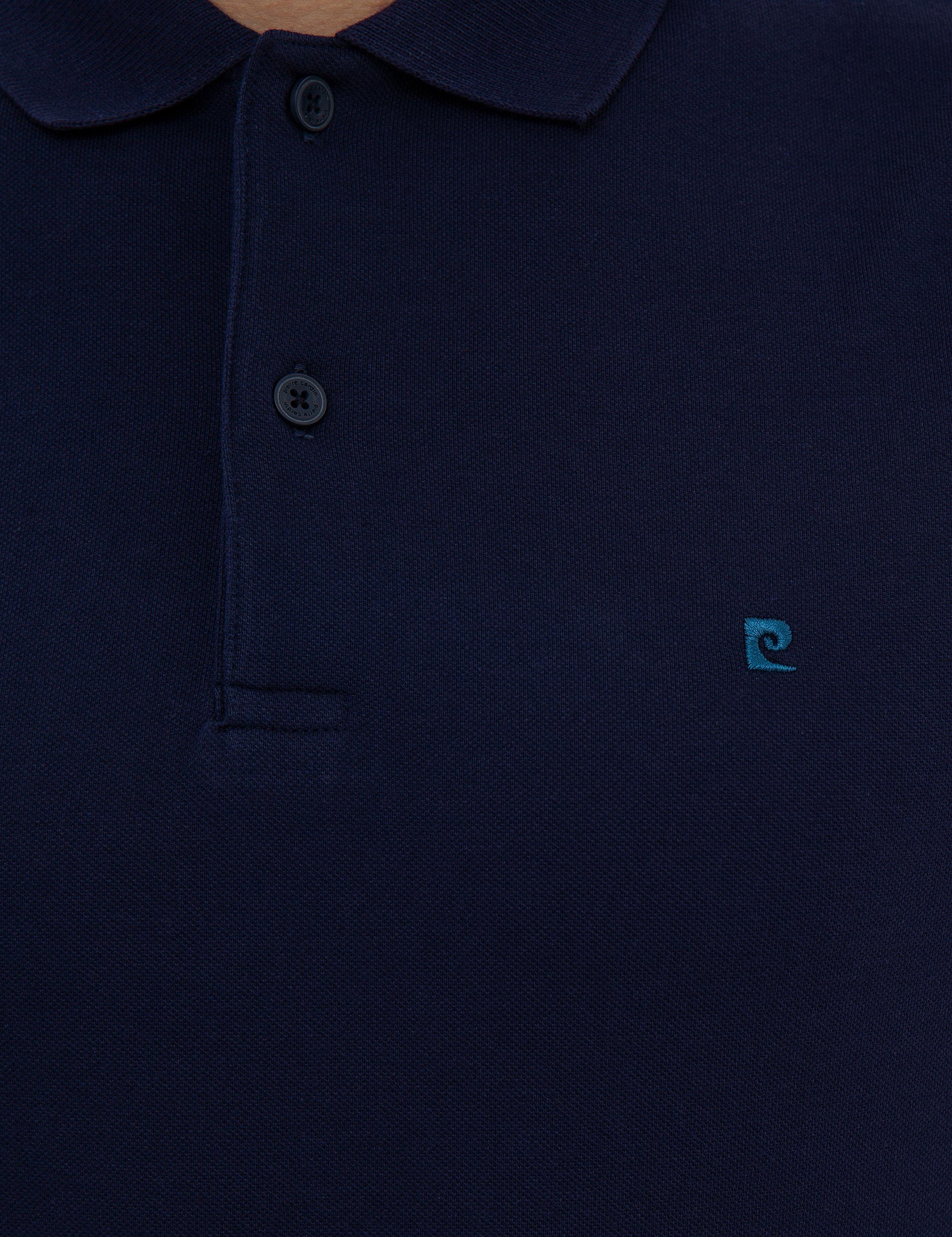 Lacivert Slim Fit Basic Polo Yaka T-Shirt