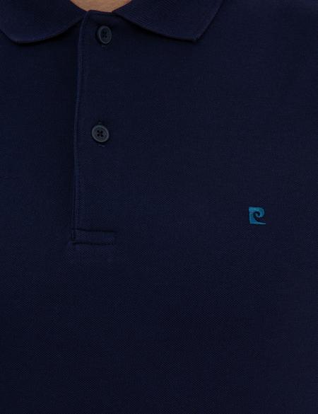 Lacivert Slim Fit Basic Polo Yaka T-Shirt - 50225515041