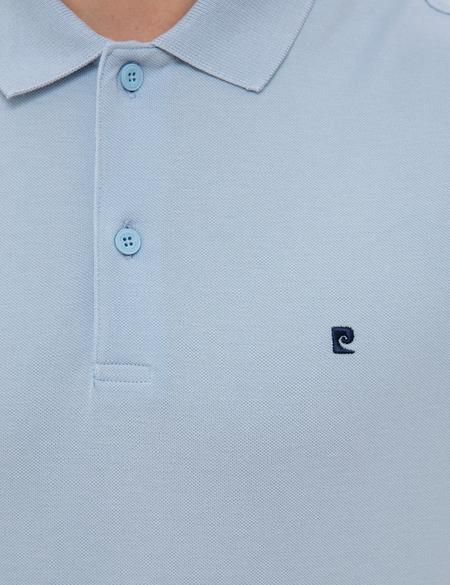 Açık Mavi Slim Fit Basic Polo Yaka T-Shirt - 50225515023