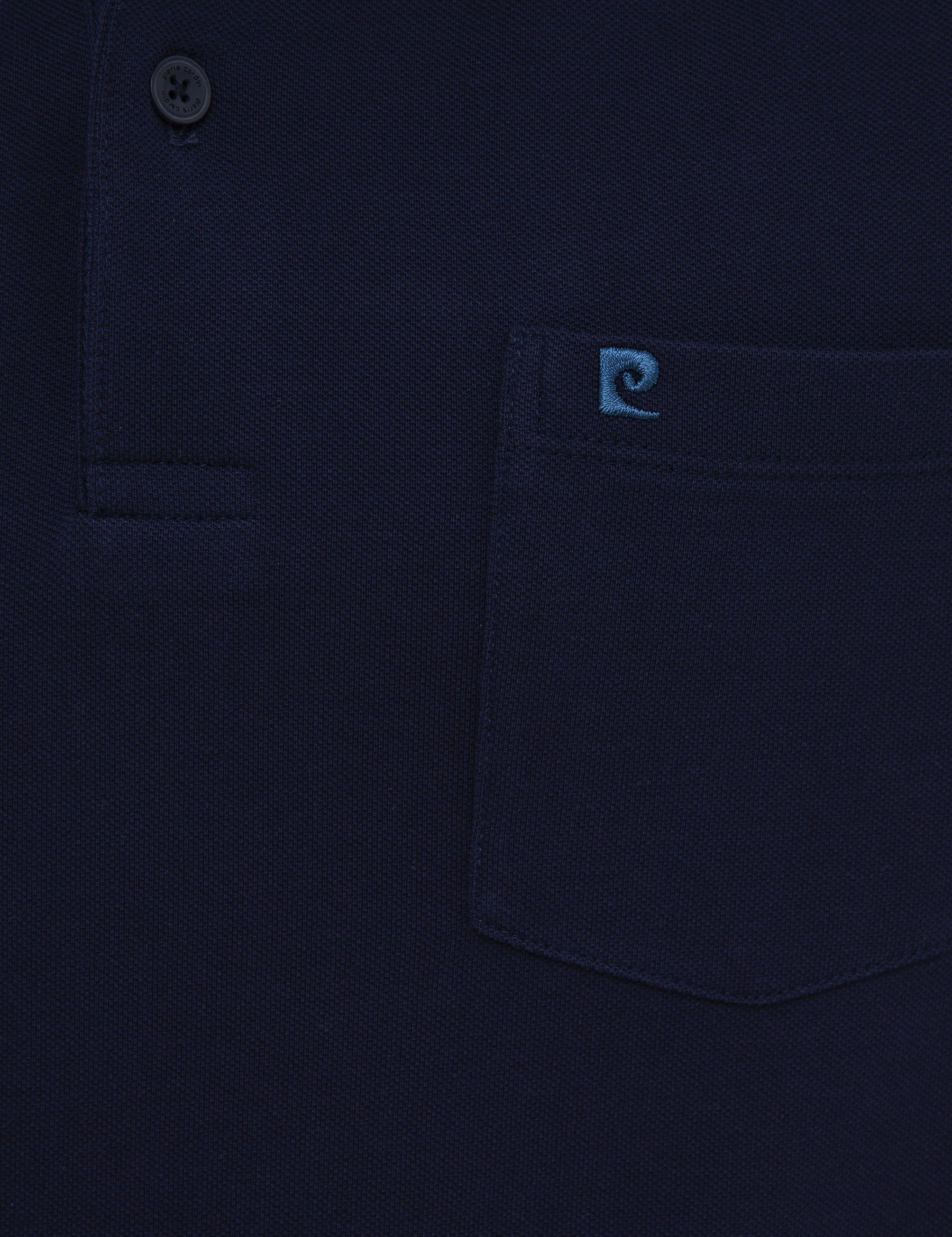 Lacivert Regular Fit Basic Polo Yaka T-Shirt