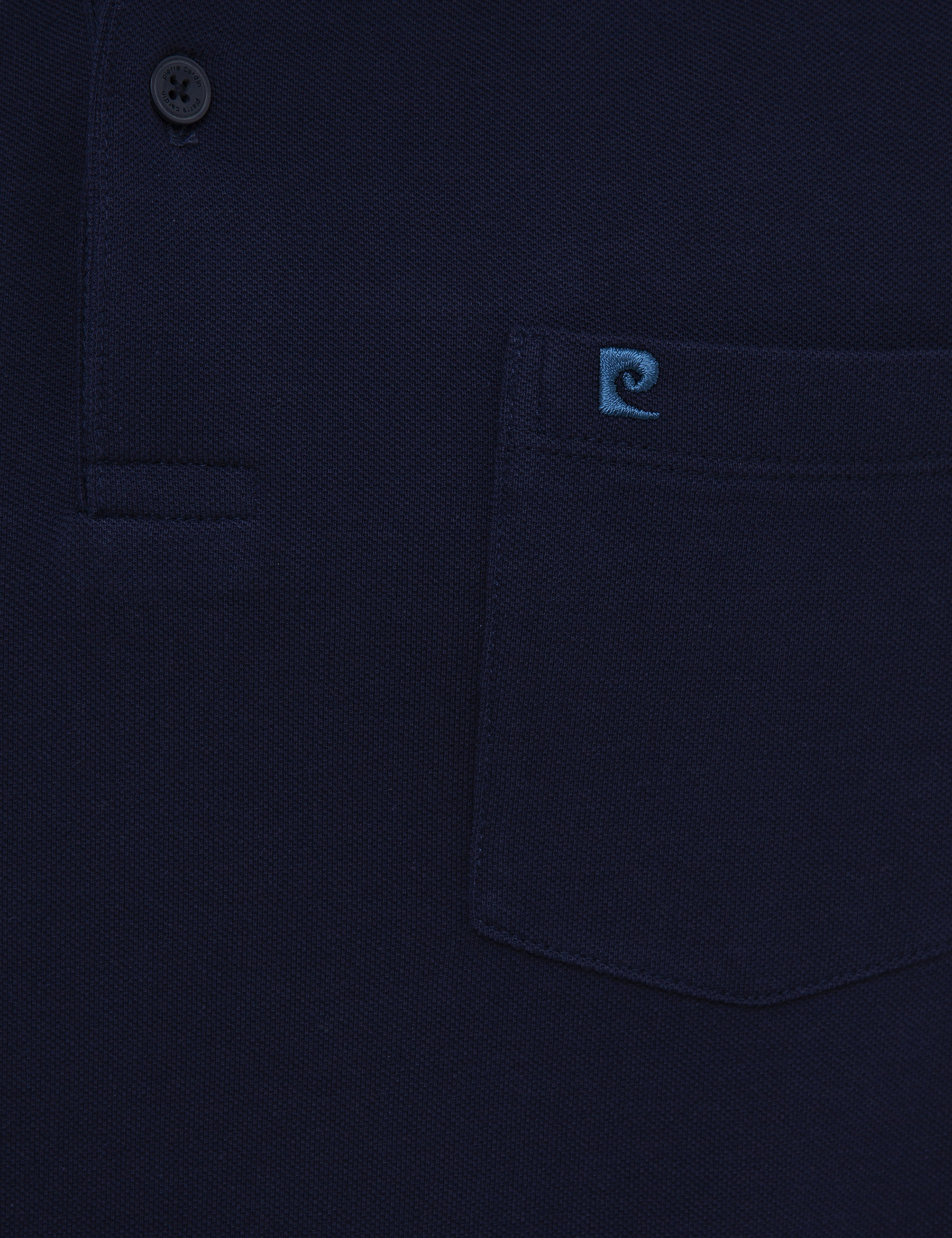 Lacivert Regular Fit Basic Polo Yaka T-Shirt - Image 5