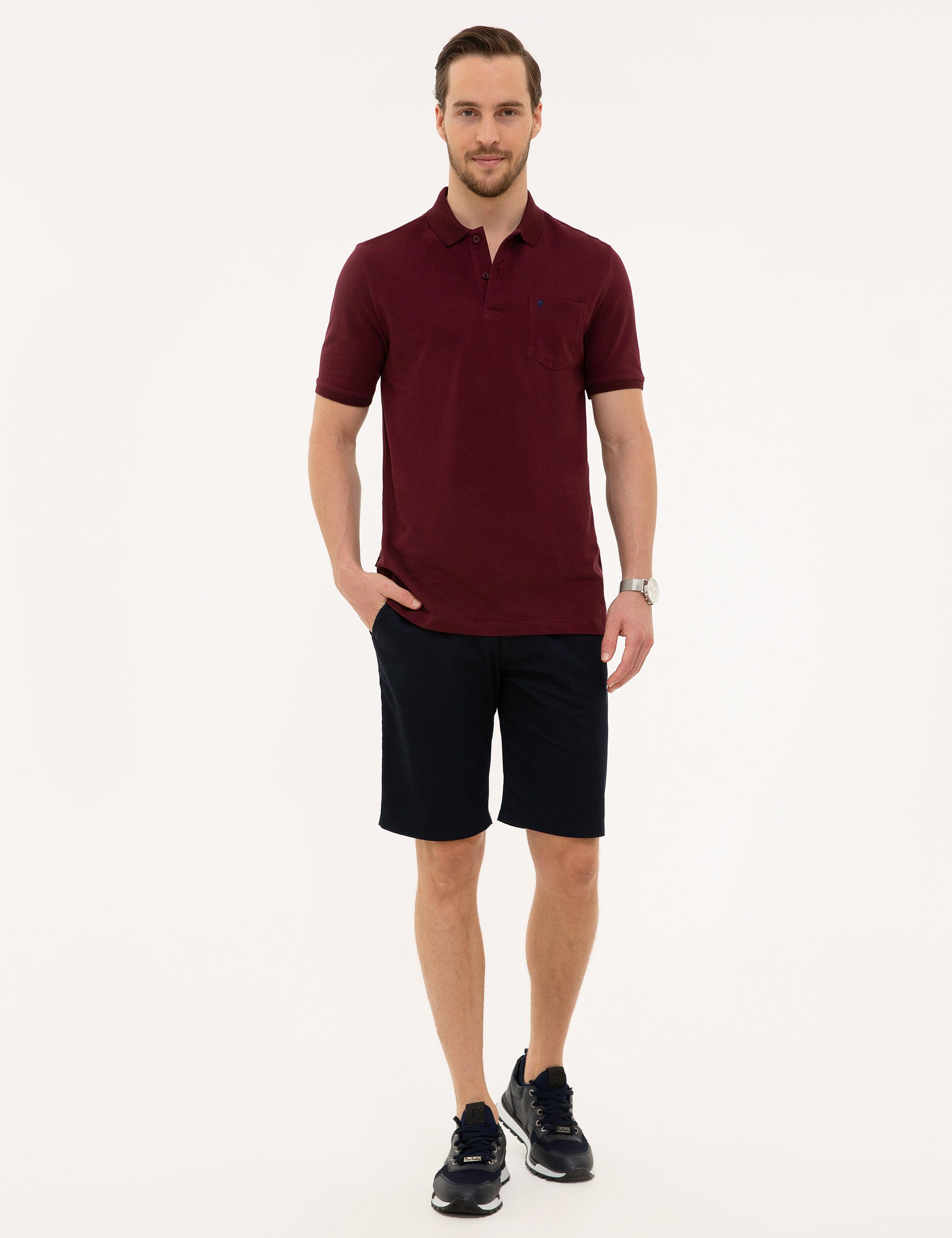 Bordo Regular Fit Basic Polo Yaka T-Shirt