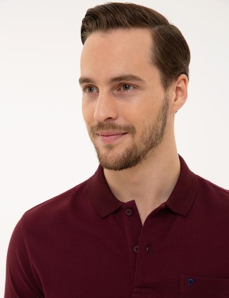 Bordo Regular Fit Basic Polo Yaka T-Shirt - 50225513019