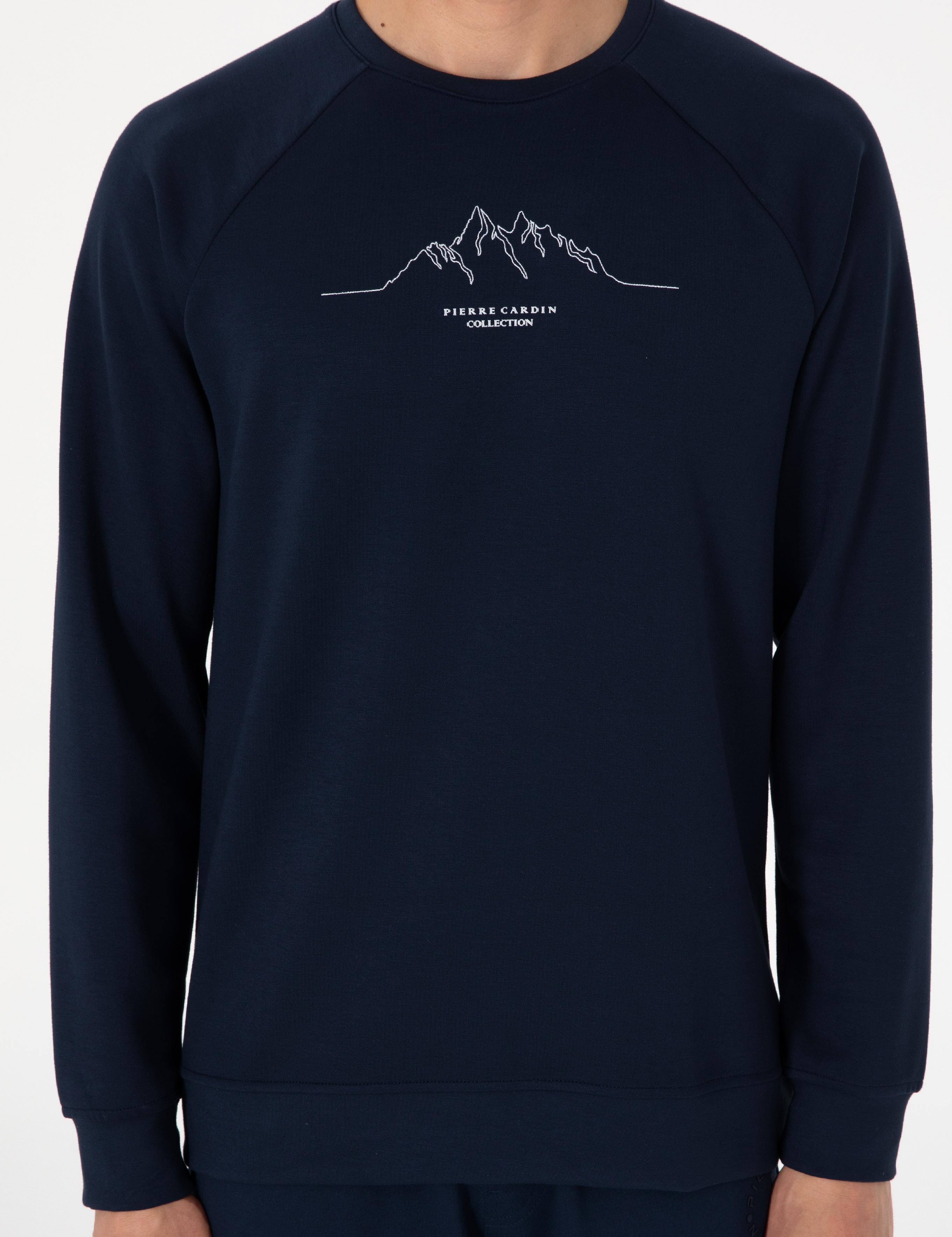 Lacivert Regular Fit Sweatshirt