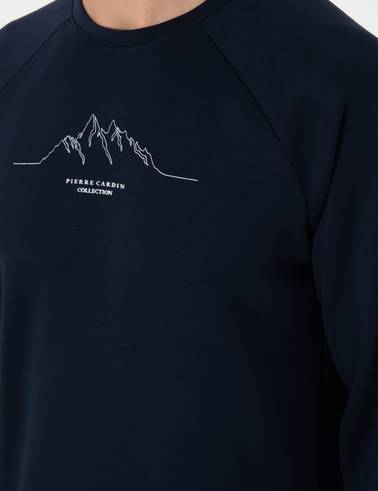 Lacivert Regular Fit Sweatshirt